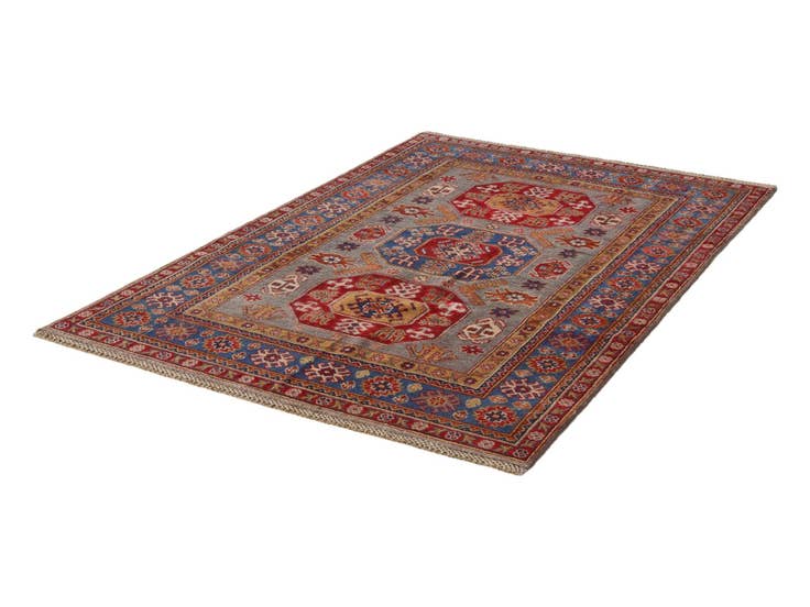 Detail image of 4' x 6' 2 Hand Knotted Kazak Rug