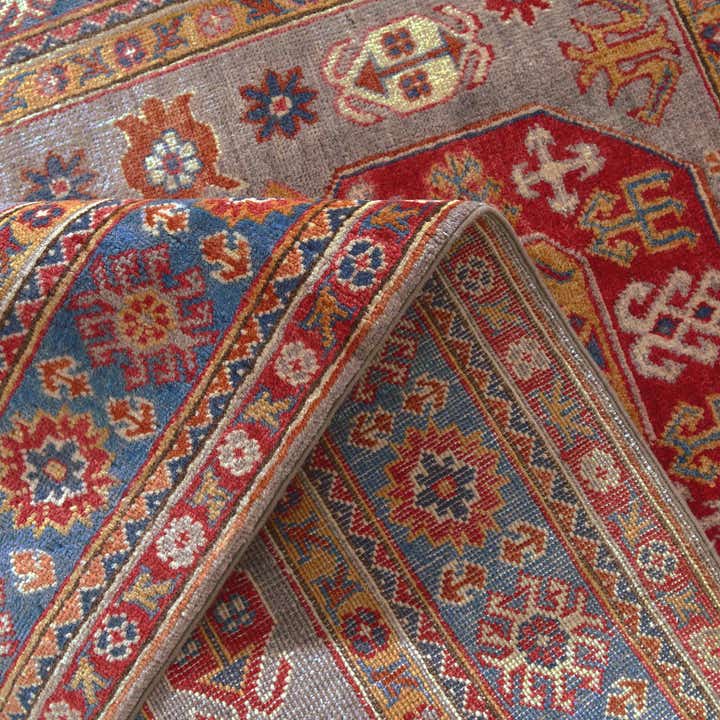 4' x 6' 2 Hand Knotted Kazak Rug