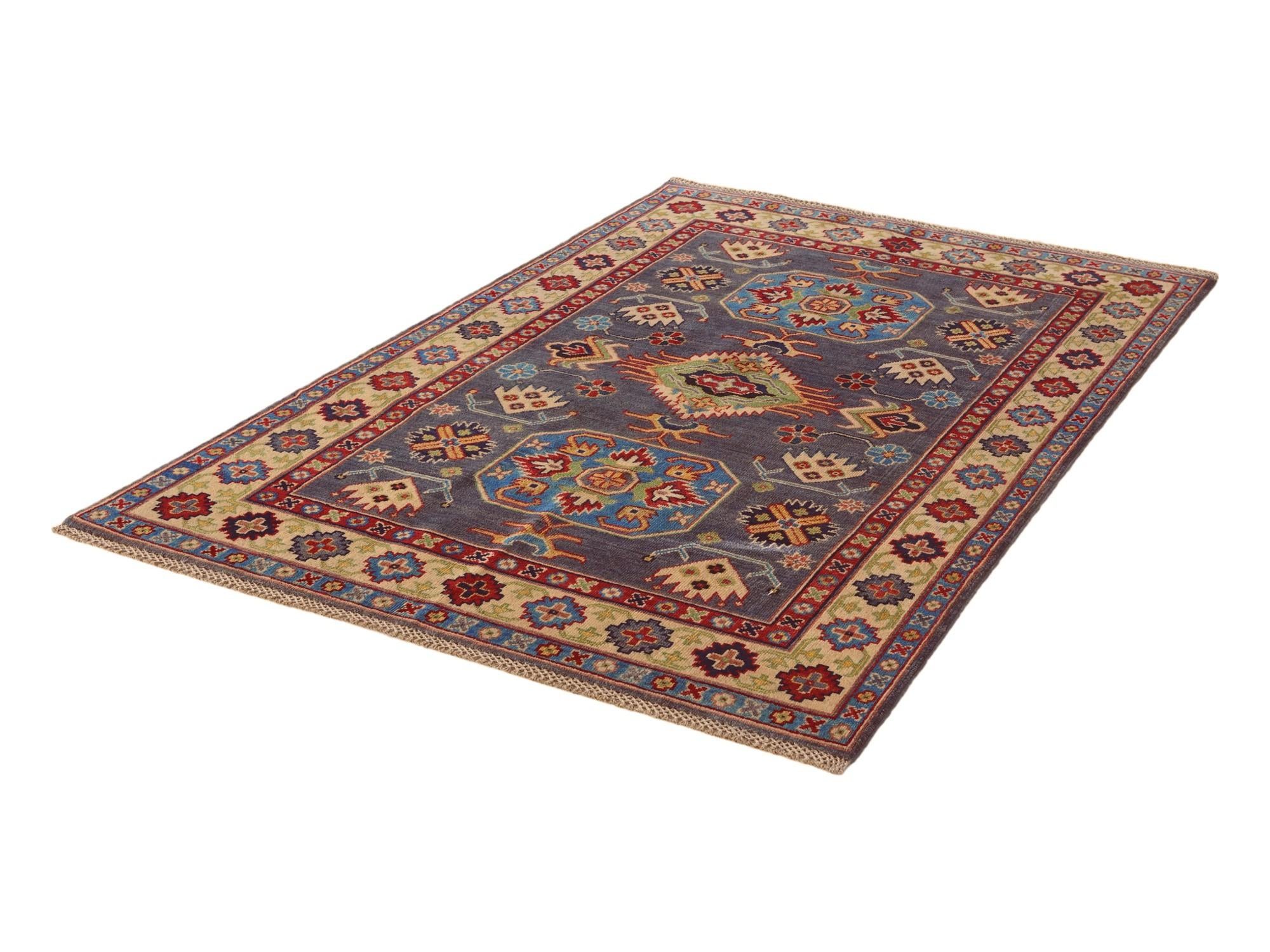 4' x 5' 11 Hand Knotted Kazak Rug