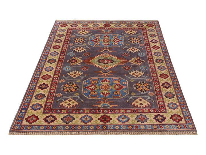 4' x 5' 11 Hand Knotted Kazak Rug