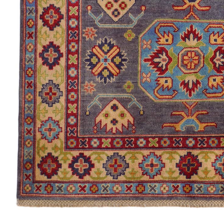 Detail image of 4' x 5' 11 Hand Knotted Kazak Rug