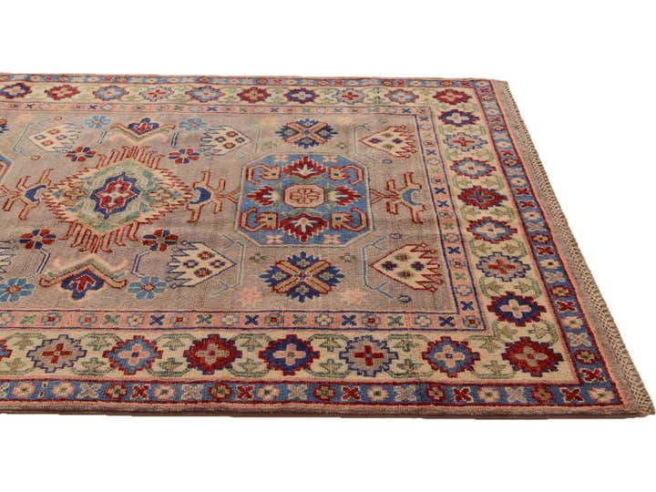 4' x 5' 10 Hand Knotted Kazak Rug