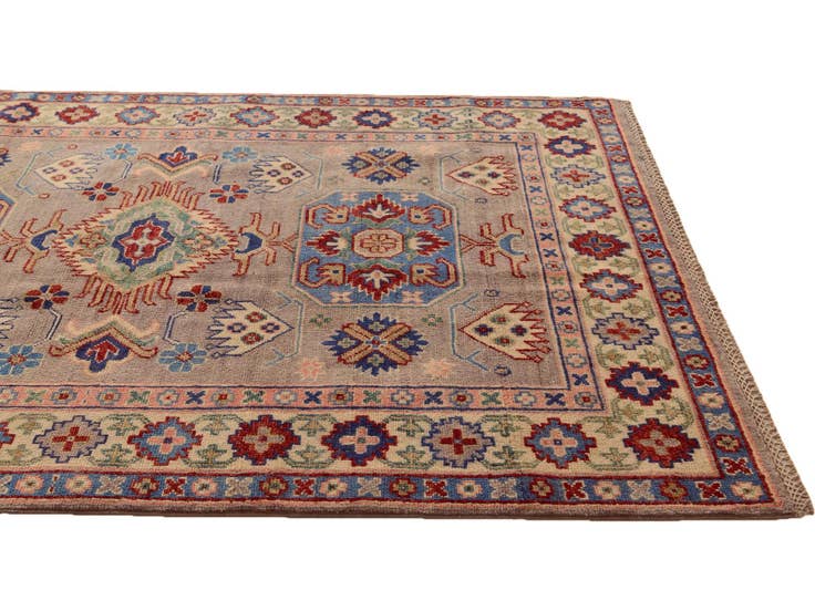 Detail image of 4' x 5' 10 Hand Knotted Kazak Rug