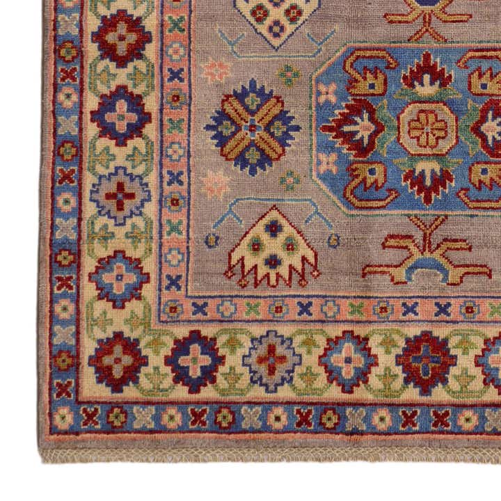 4' x 5' 10 Hand Knotted Kazak Rug