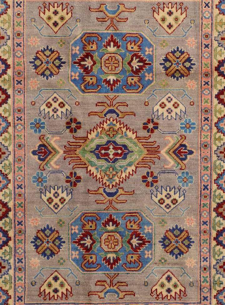 4' x 5' 10 Hand Knotted Kazak Rug