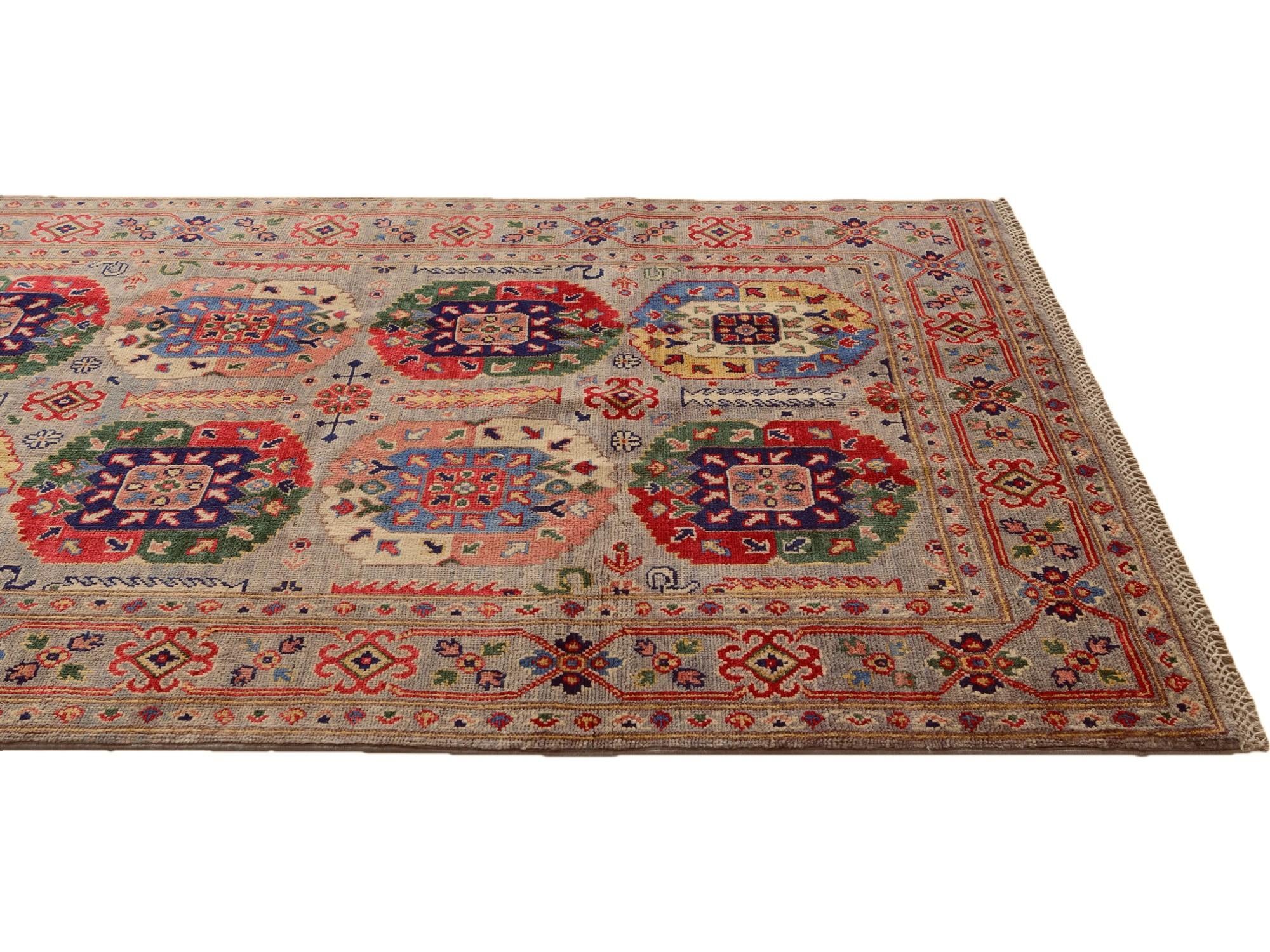 4' x 6' Hand Knotted Kazak Rug