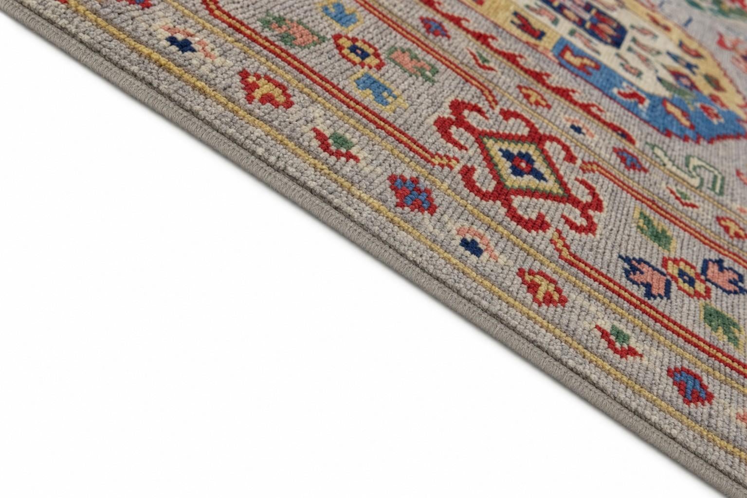 Detail image 8 of 12: 4' x 6' Hand Knotted Kazak Rug