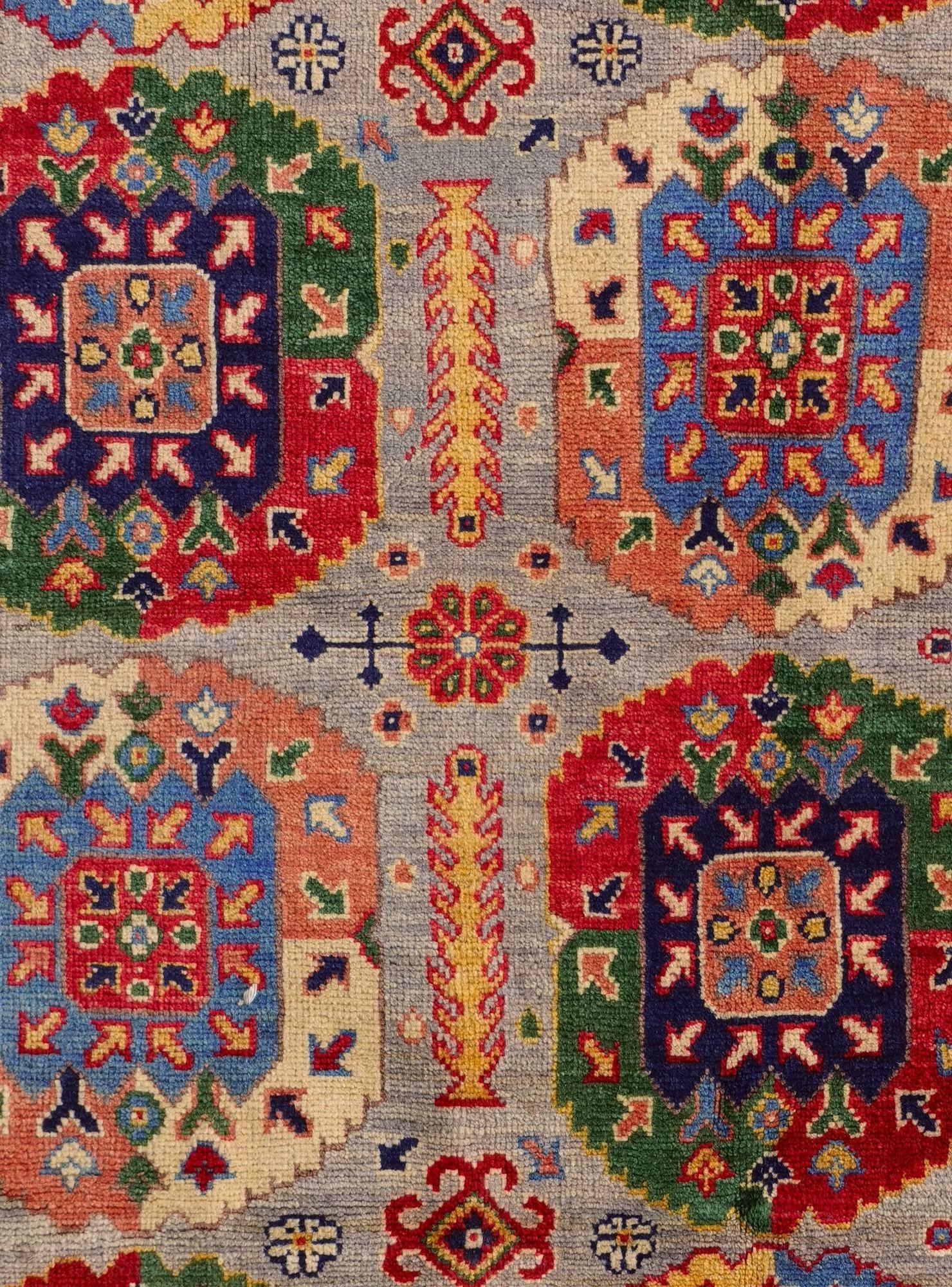 4' x 6' Hand Knotted Kazak Rug