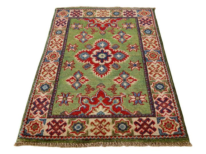 2' x 3' 5 Hand Knotted Kazak Rug