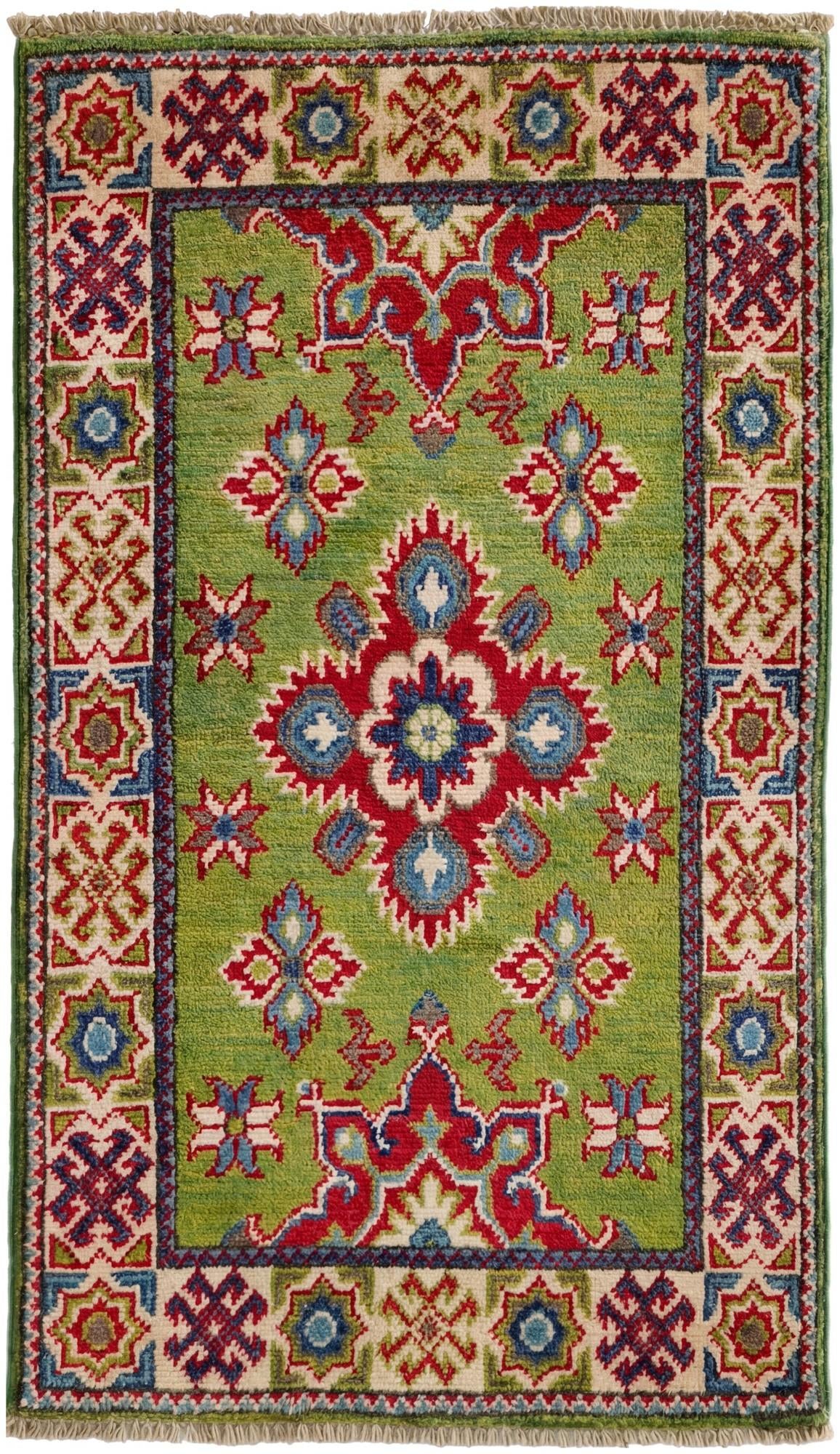 2' x 3' 5 Hand Knotted Kazak Rug