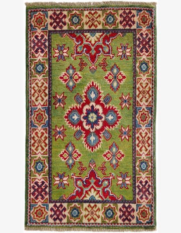 2' x 3' 5 Hand Knotted Kazak Rug