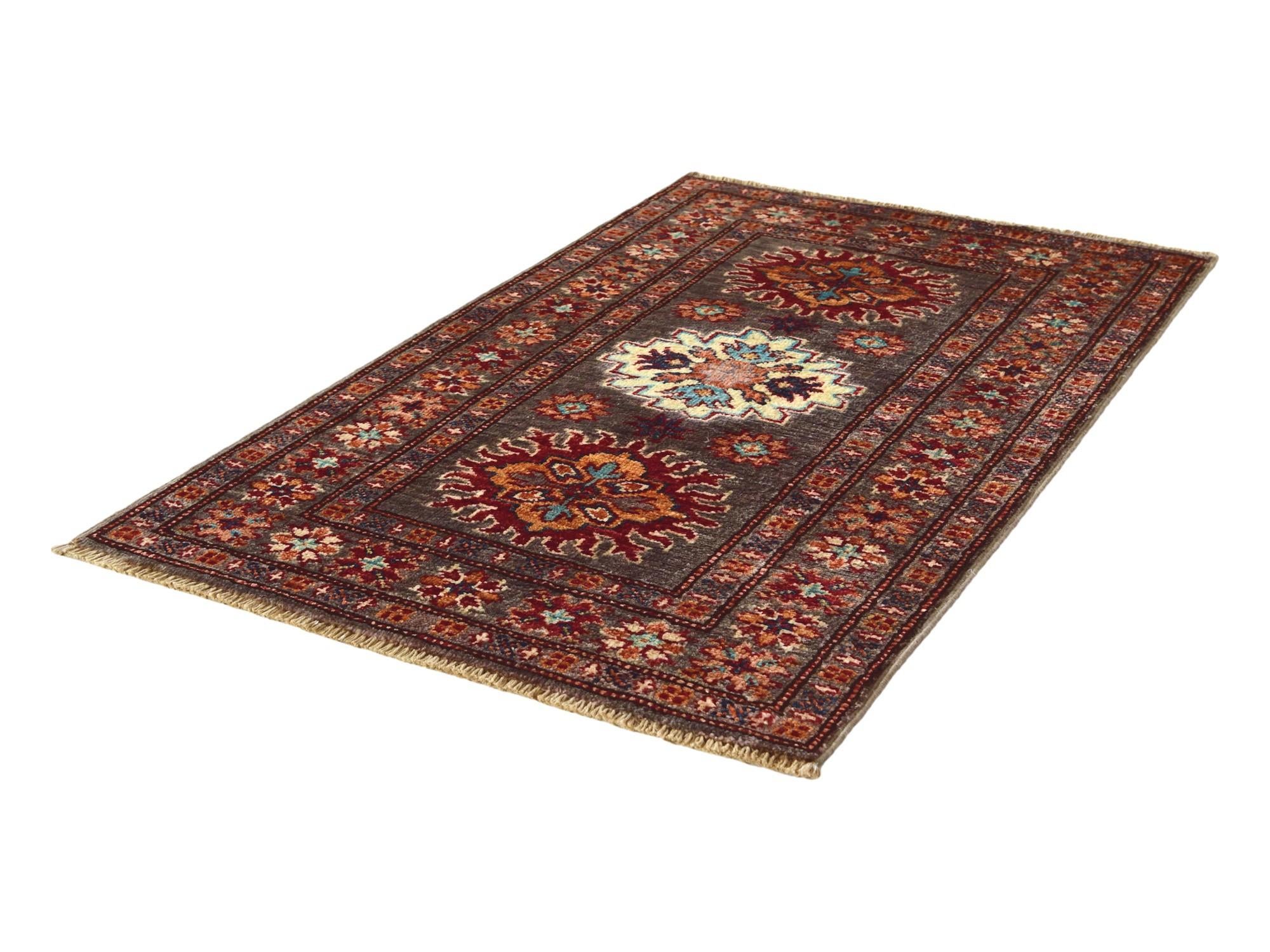 2' x 3' 4 Hand Knotted Kazak Rug