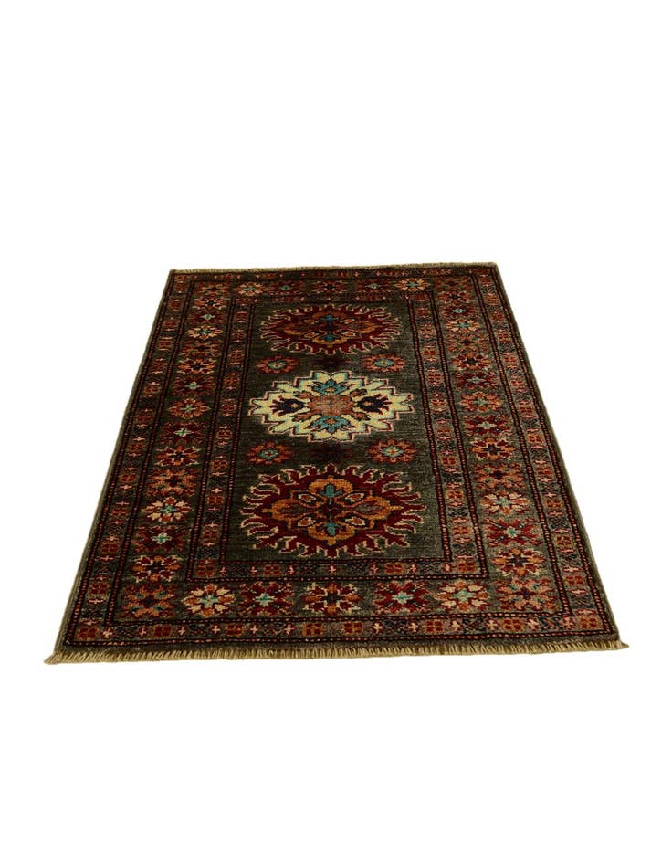 Detail image of 2' x 3' 4 Hand Knotted Kazak Rug