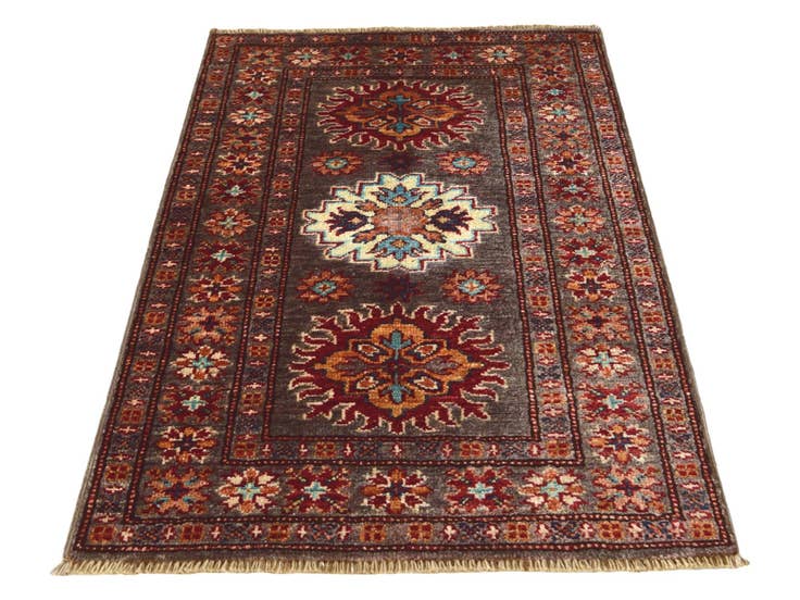 Detail image of 2' x 3' 4 Hand Knotted Kazak Rug