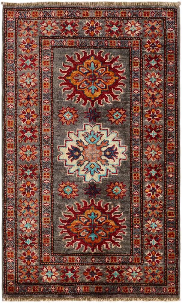 2' x 3' 4 Hand Knotted Kazak Rug