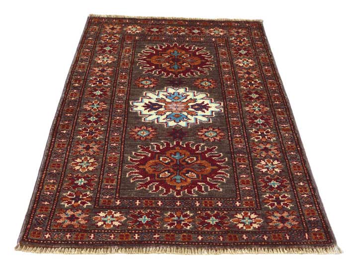 2' x 3' 3 Hand Knotted Kazak Rug