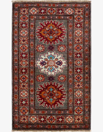 2' x 3' 3 Hand Knotted Kazak Rug