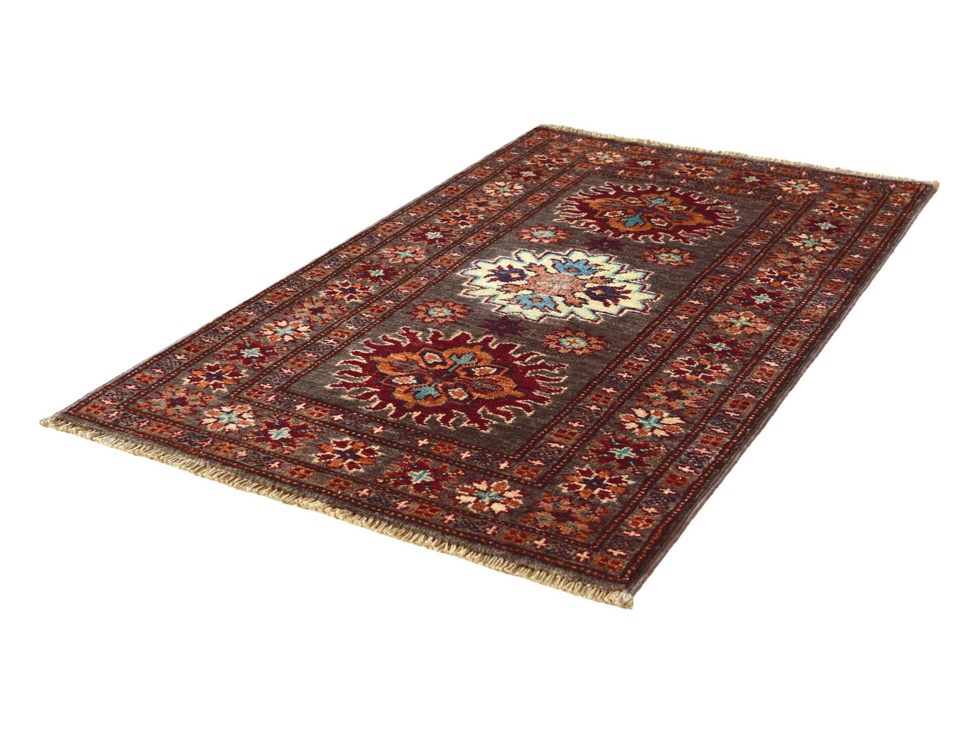 2' x 3' 3 Hand Knotted Kazak Rug