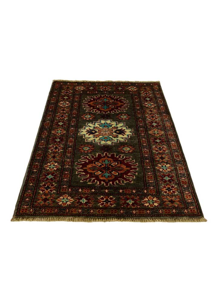 2' x 3' 3 Hand Knotted Kazak Rug
