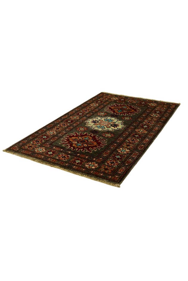 Detail image of 2' x 3' 3 Hand Knotted Kazak Rug
