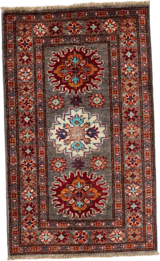 2' x 3' 3 Hand Knotted Kazak Rug