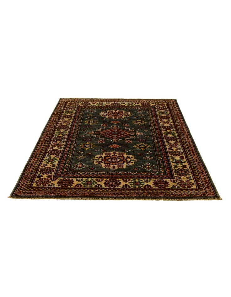 Detail image of 3' 5 x 4' 10 Hand Knotted Kazak Rug