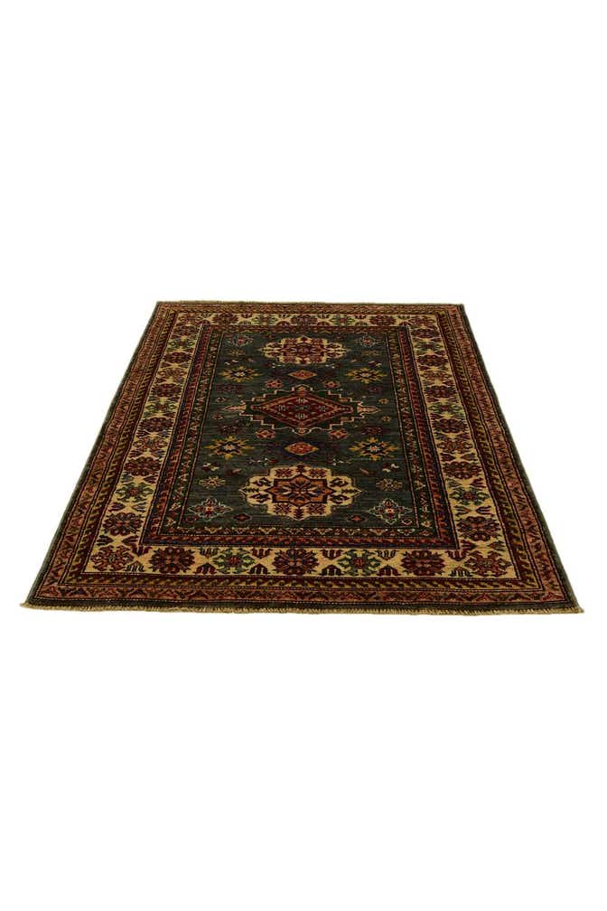 3' 5 x 4' 10 Hand Knotted Kazak Rug