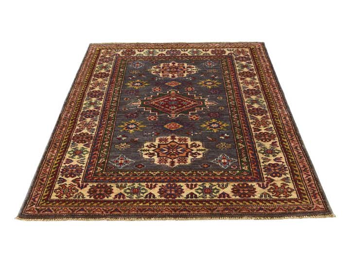 3' 5 x 4' 10 Hand Knotted Kazak Rug