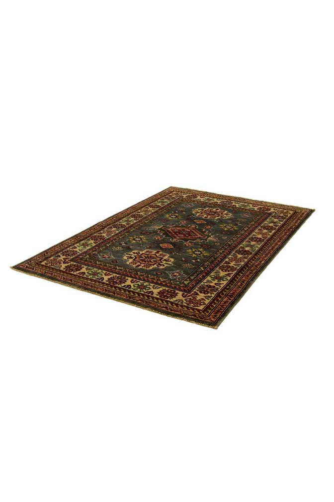 3' 5 x 4' 10 Hand Knotted Kazak Rug