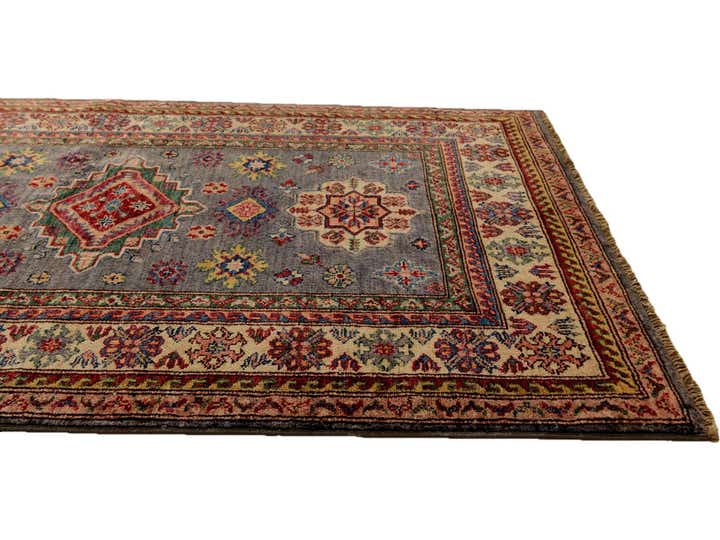 3' 5 x 4' 10 Hand Knotted Kazak Rug