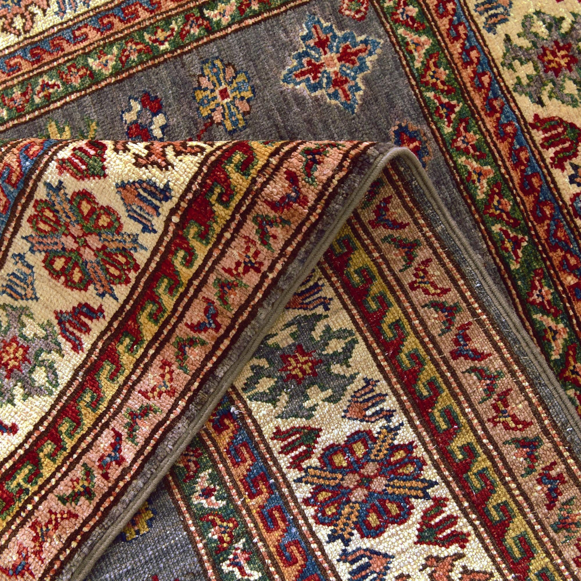 3' 5 x 4' 10 Hand Knotted Kazak Rug