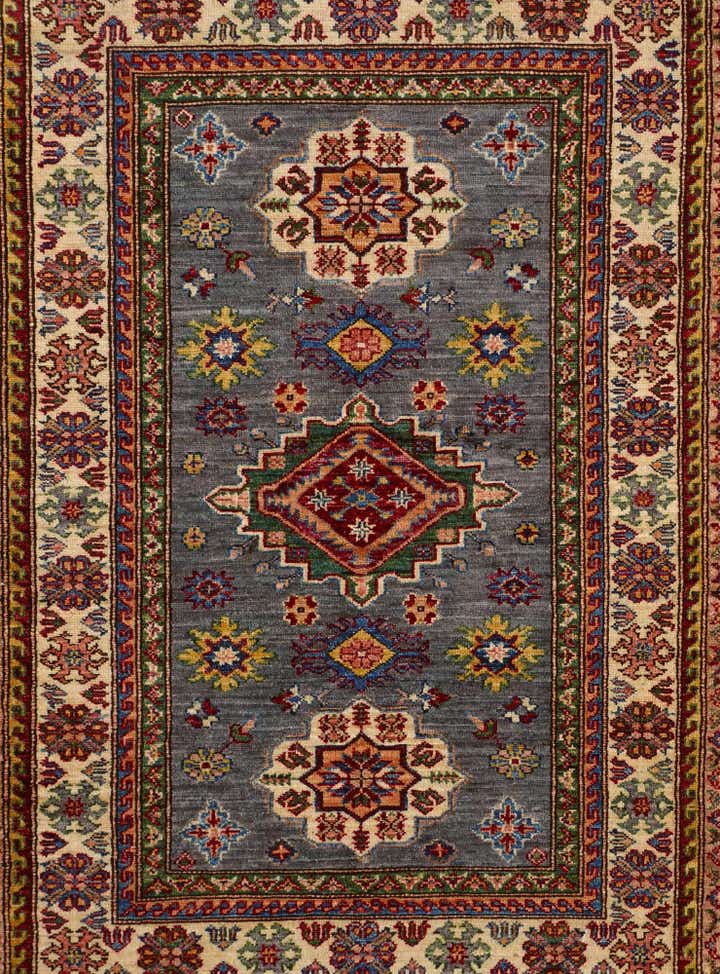 3' 5 x 4' 10 Hand Knotted Kazak Rug