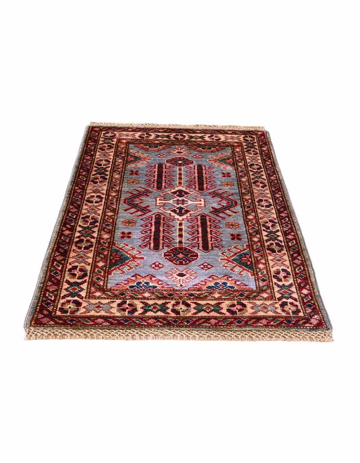 Detail image of 1' 11 x 3' Hand Knotted Kazak Rug