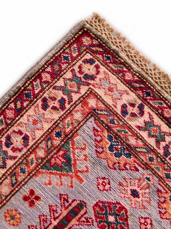 1' 11 x 3' Hand Knotted Kazak Rug