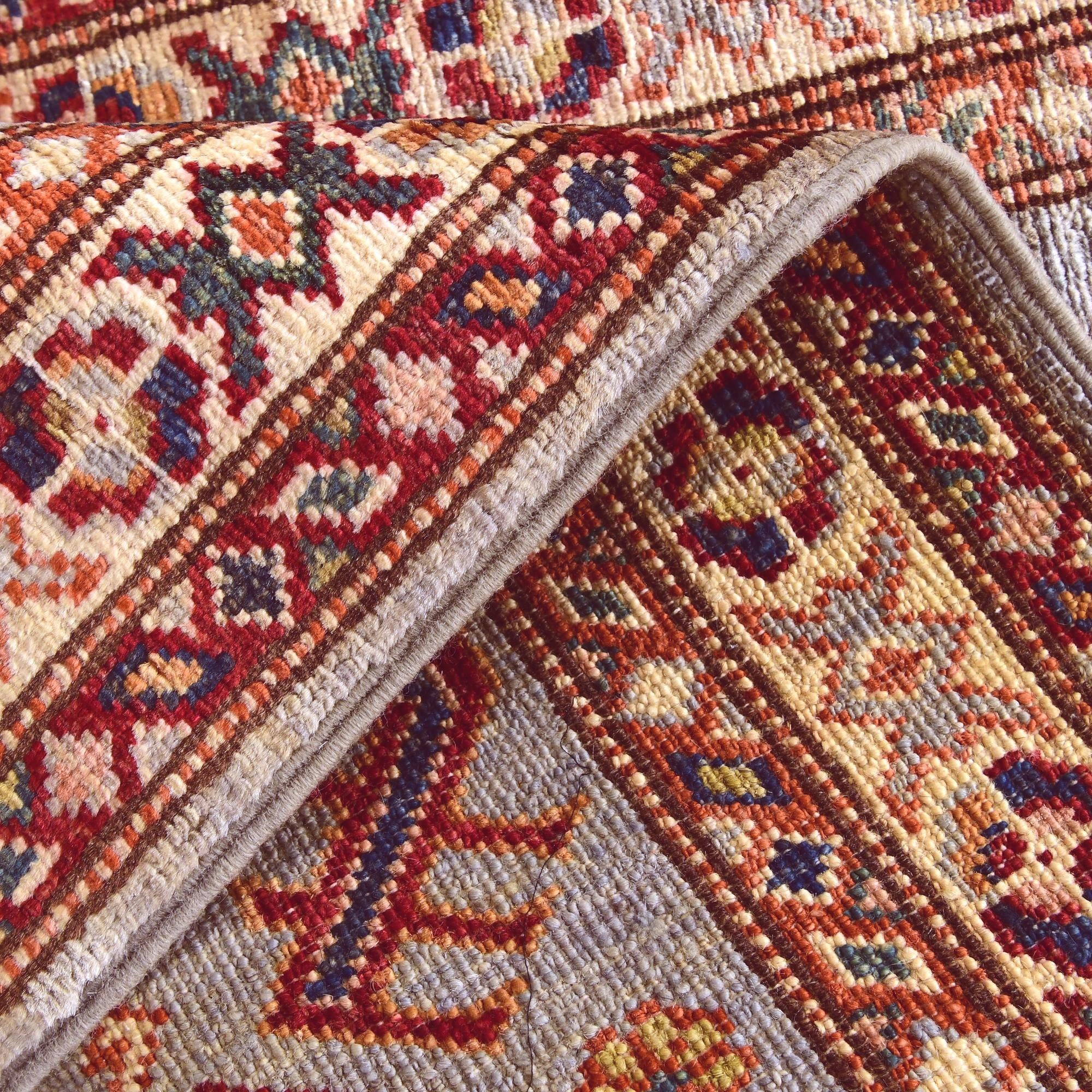 1' 11 x 3' Hand Knotted Kazak Rug