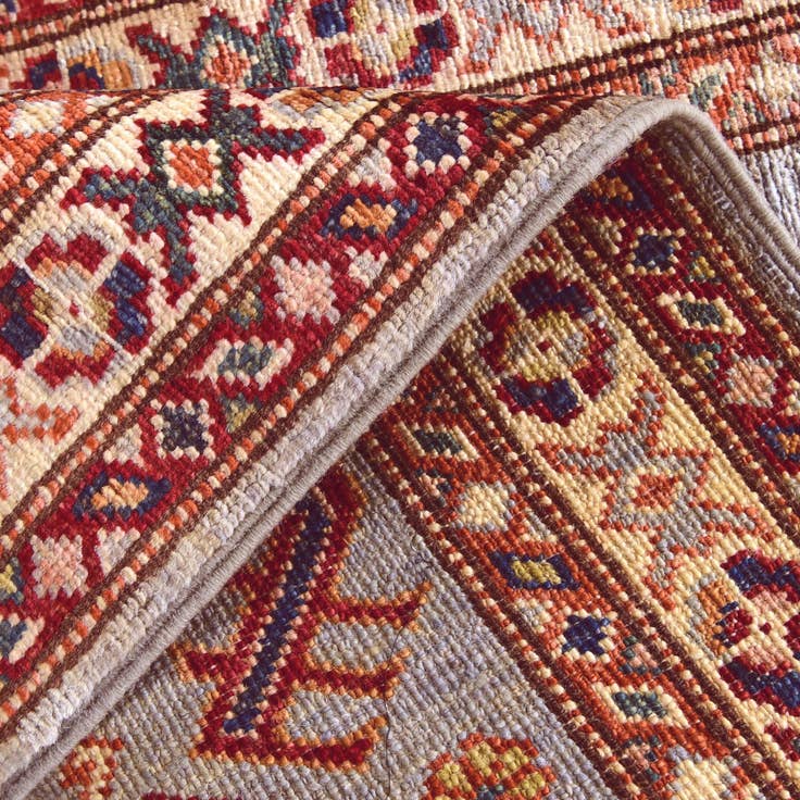 Detail image of 1' 11 x 3' Hand Knotted Kazak Rug