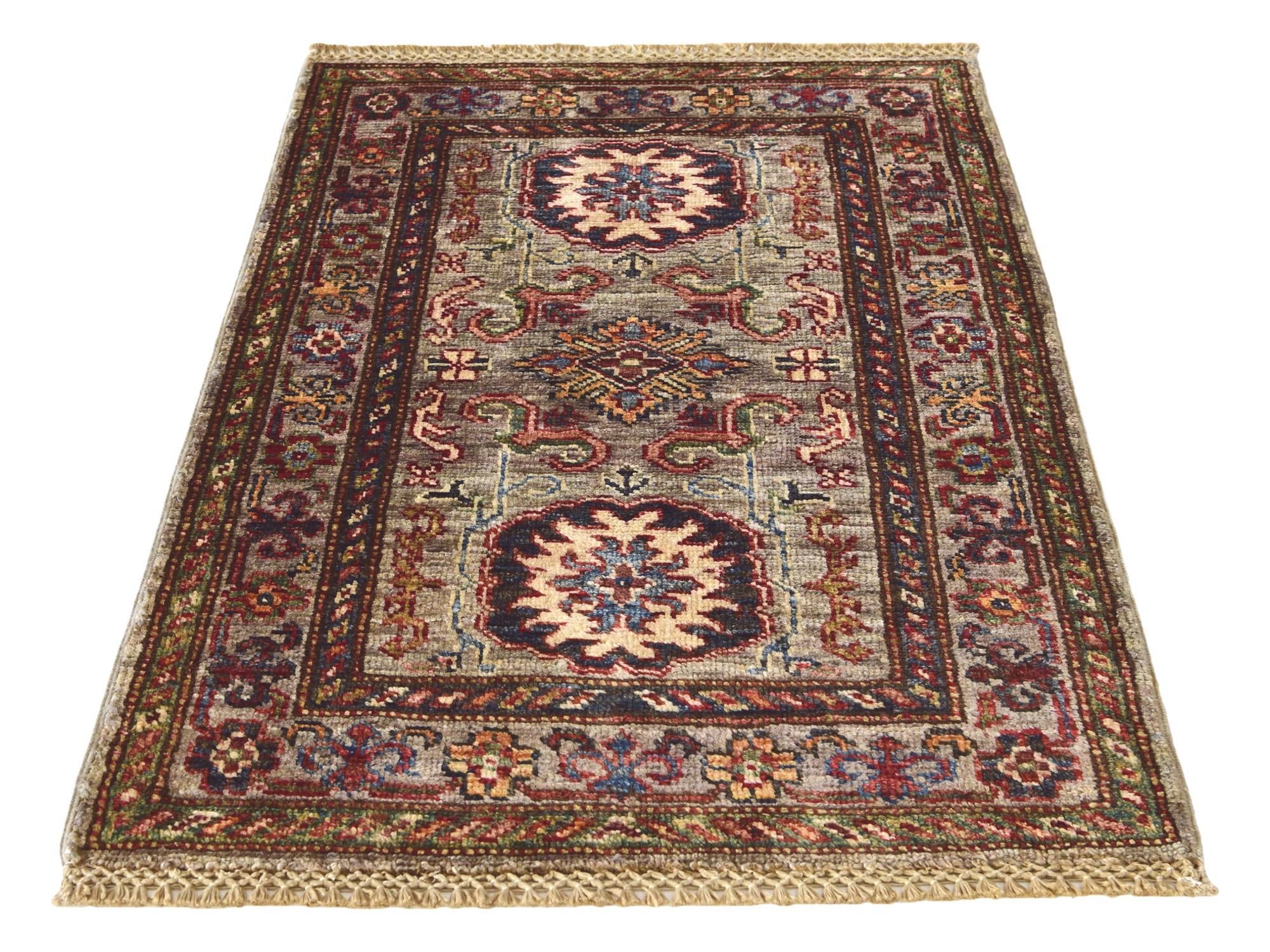 2' x 3' Hand Knotted Kazak Rug