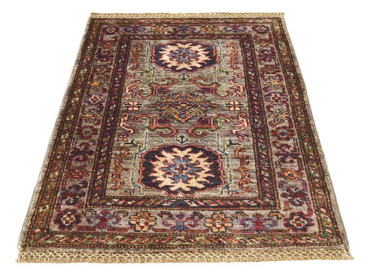 2' x 3' Hand Knotted Kazak Rug