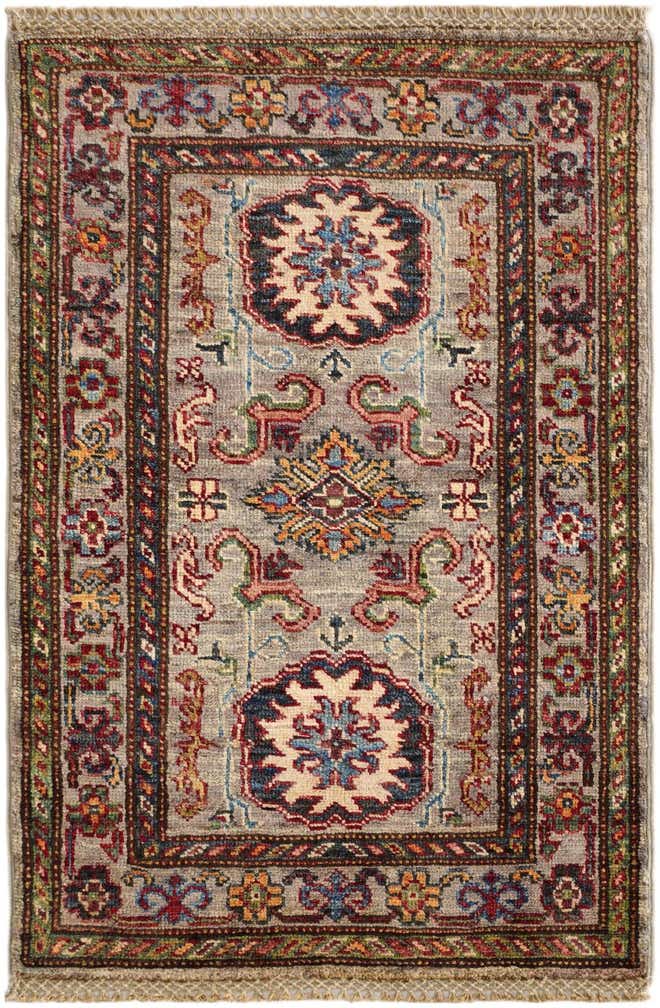 2' x 3' Hand Knotted Kazak Rug