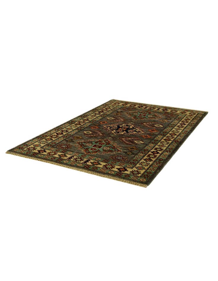 Detail image of 3' 5 x 5' Hand Knotted Kazak Rug