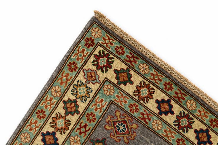Detail image of 3' 5 x 5' Hand Knotted Kazak Rug