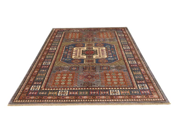 Detail image of 5' 7 x 8' 1 Hand Knotted Kazak Rug