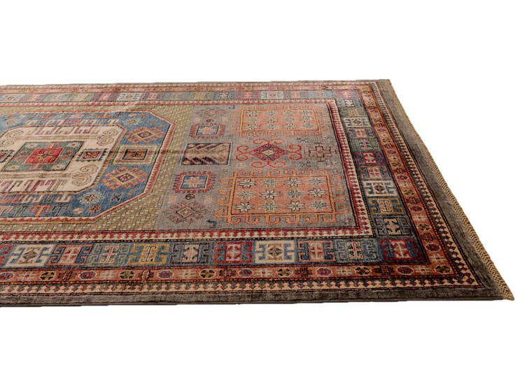 Detail image of 5' 7 x 8' 1 Hand Knotted Kazak Rug