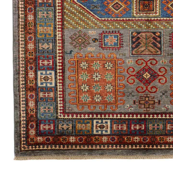 5' 7 x 8' 1 Hand Knotted Kazak Rug
