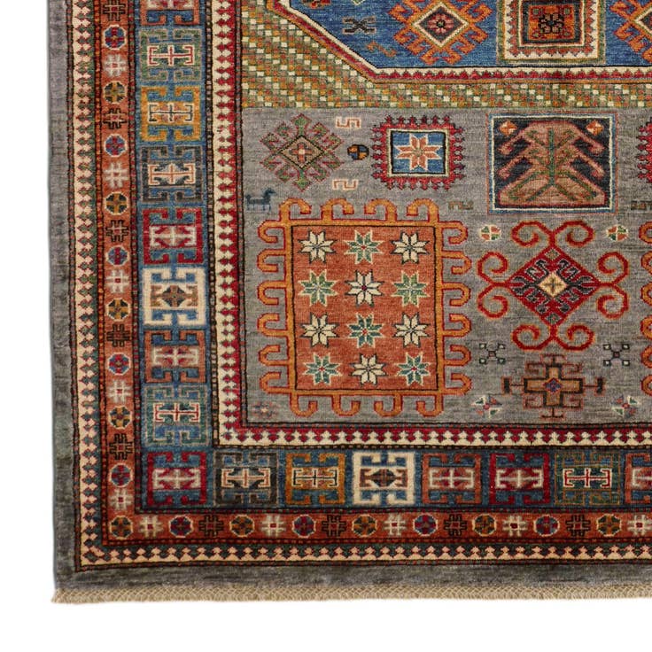 Detail image of 5' 7 x 8' 1 Hand Knotted Kazak Rug