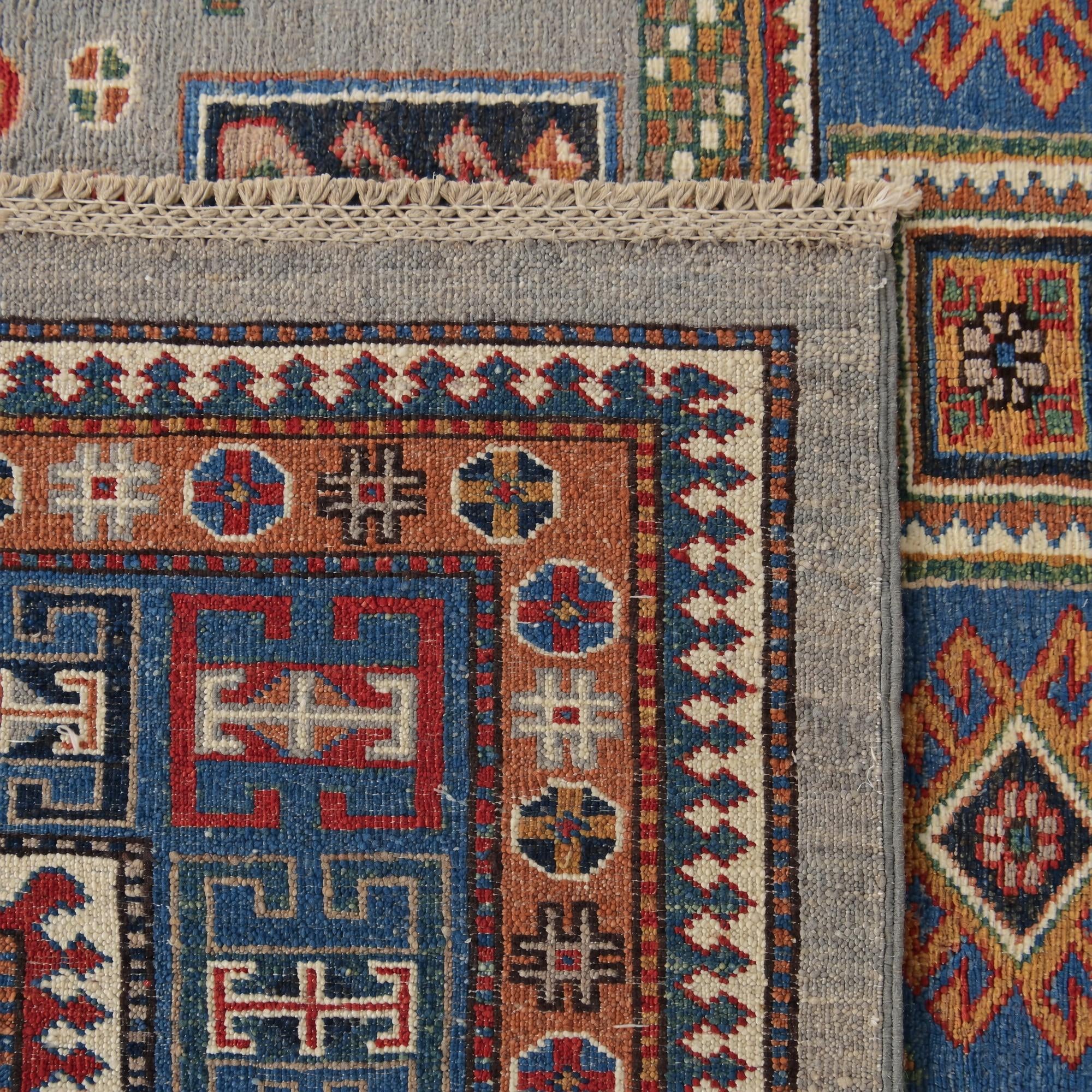 170cm x 245cm Hand Knotted Kazak Rug