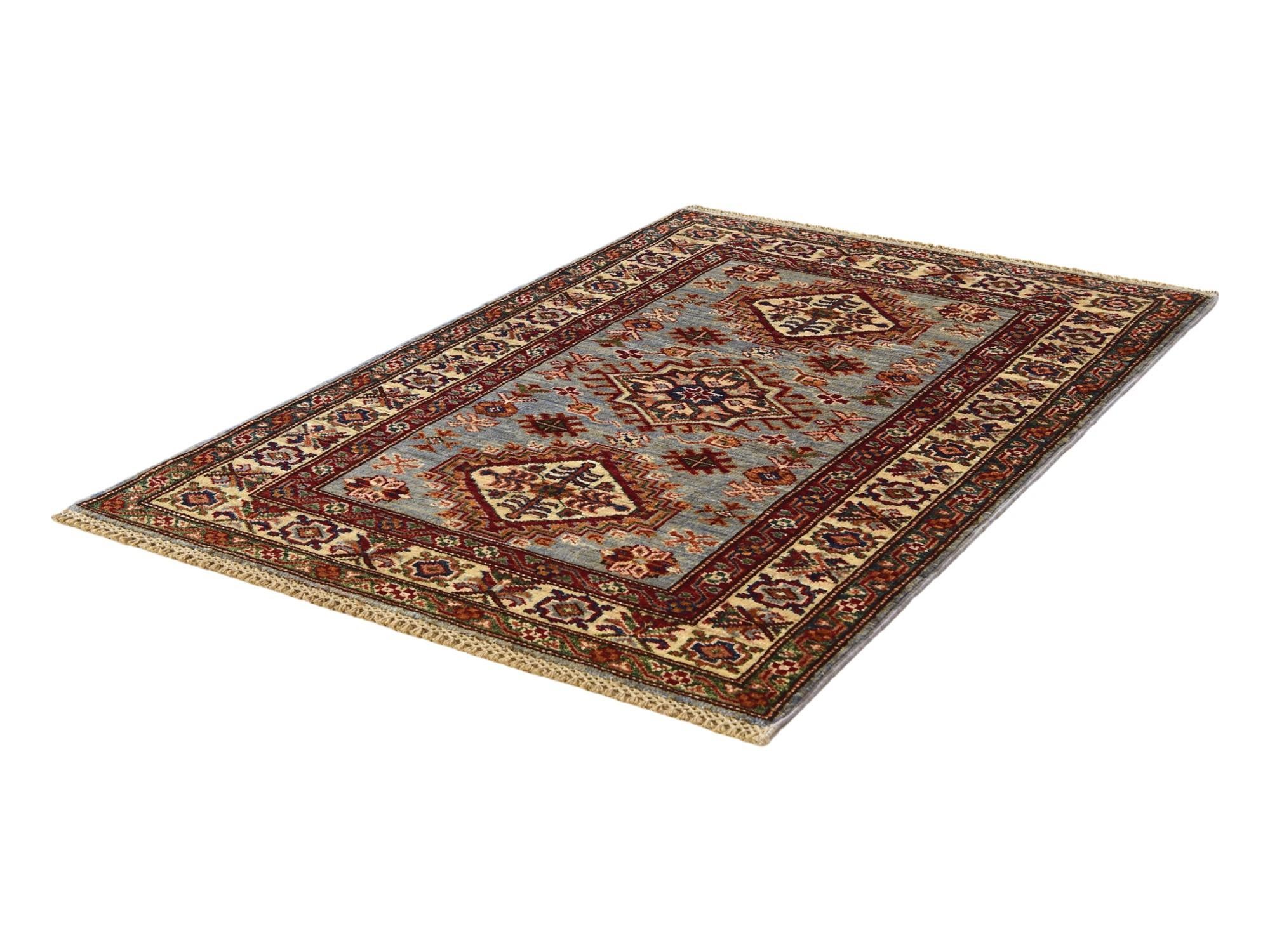 2' 11 x 4' 2 Hand Knotted Kazak Rug
