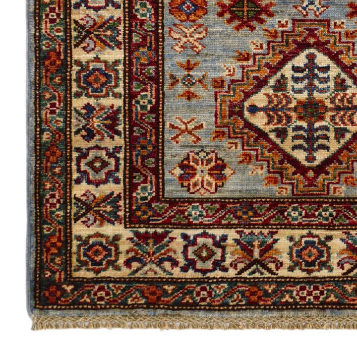 2' 11 x 4' 2 Hand Knotted Kazak Rug
