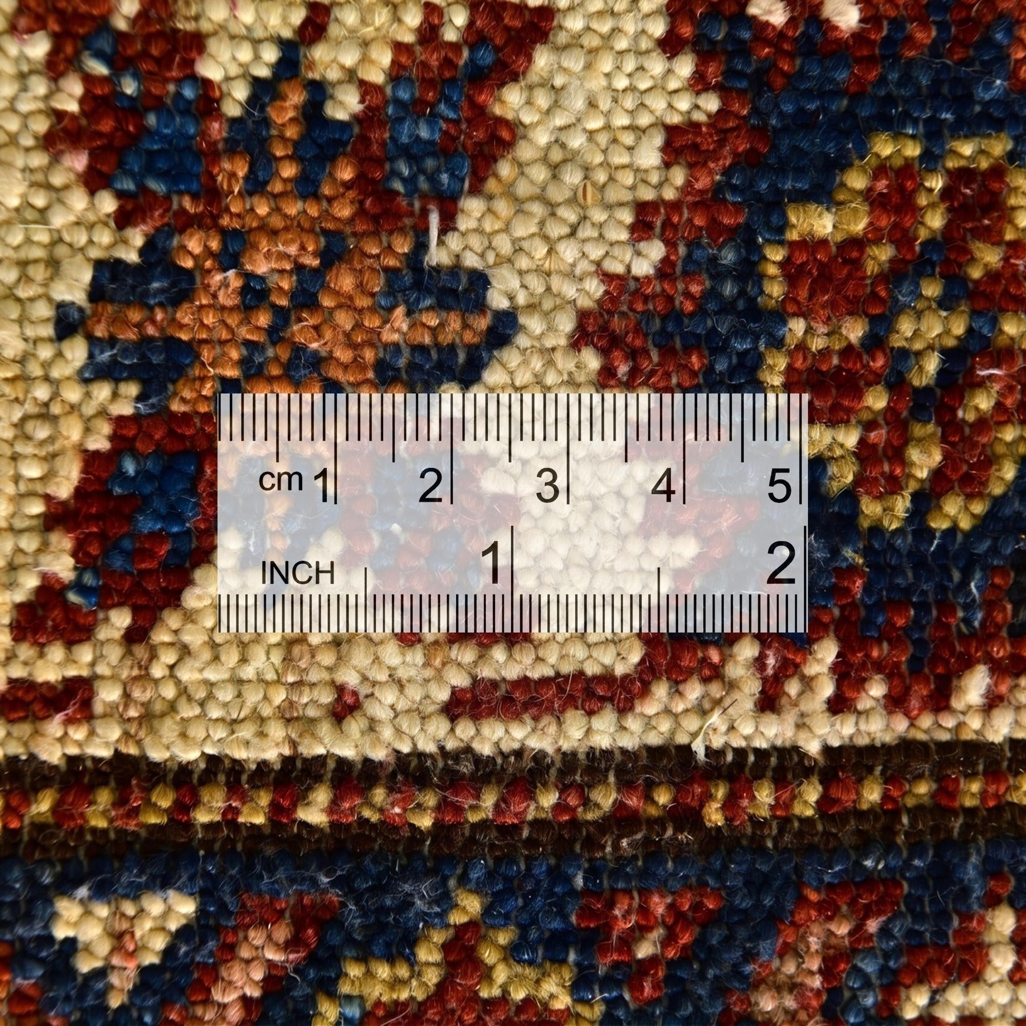 3' 4 x 4' 11 Hand Knotted Kazak Rug
