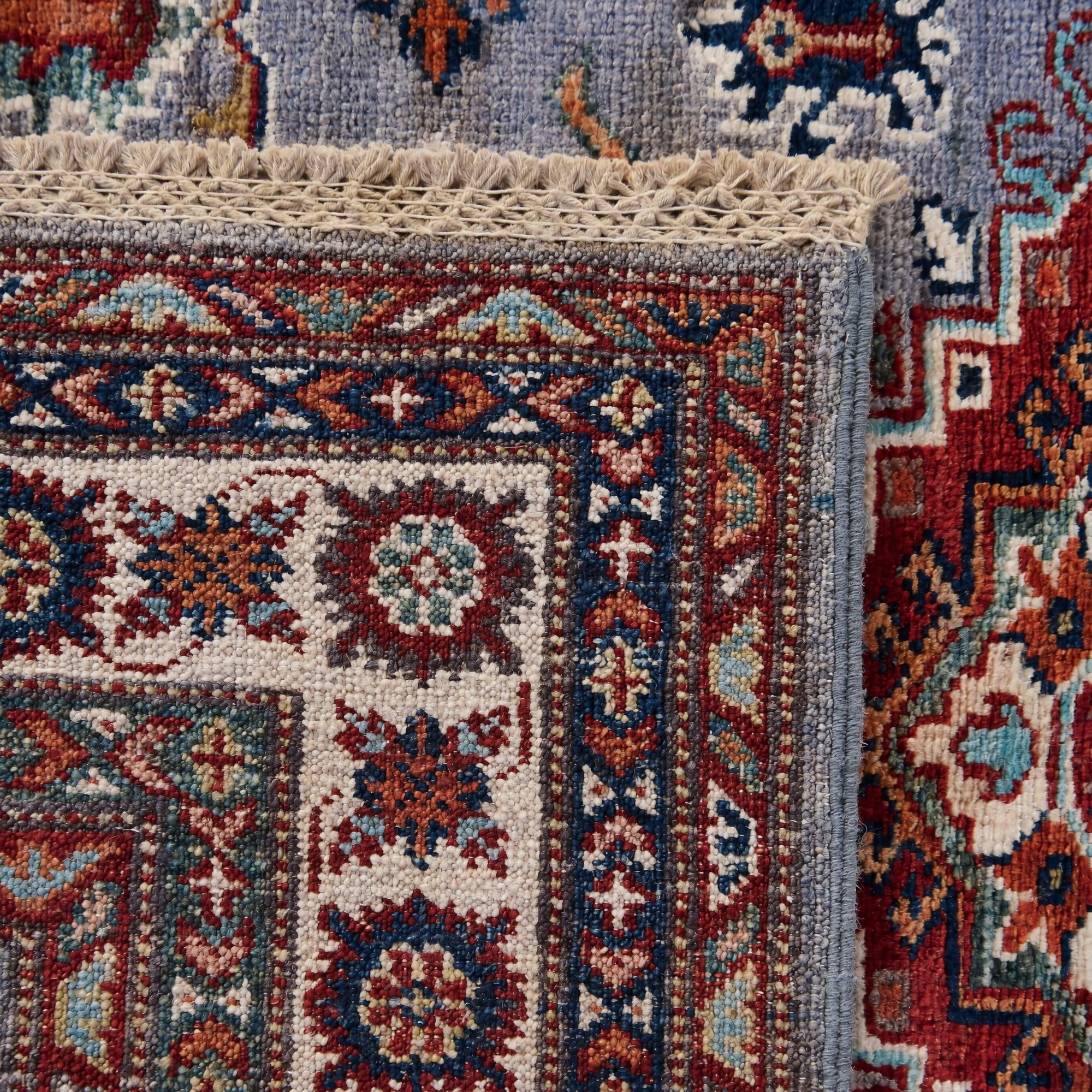 100cm x 150cm Handgeknüpft Kazak Teppich